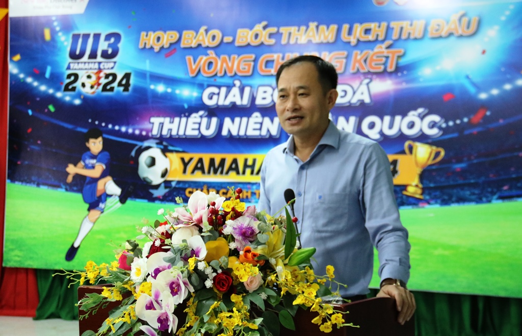 Đ/c Lê Phúc Long - Phó Giám đốc Sở Văn hóa, Thể thao và Du lịch Đắk Lắk phát biểu