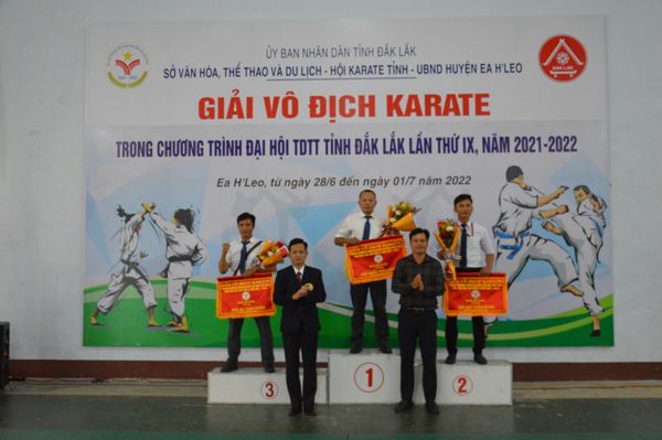 226 vận động viên tham dự giải vô địch Karate Đại hội TDTT