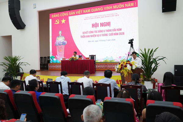 Đảng ủy Sở Văn hóa, Thể thao và Du lịch  sơ kết công tác đảng 6 tháng đầu năm 2026