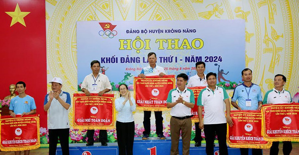 Bế mạc Hội thao khối Đảng huyện Krông Năng lần thứ I năm 2024