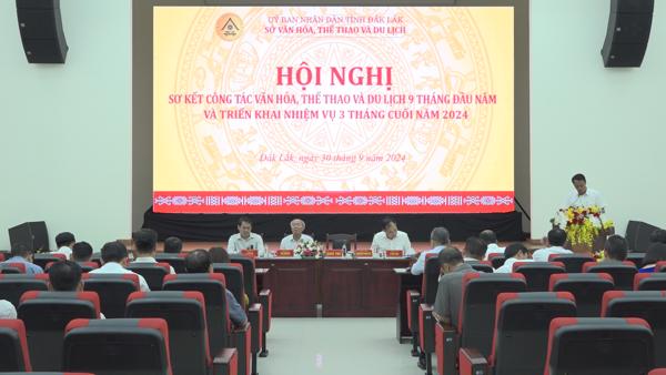 Hội nghị sơ kết công tác Văn hóa, Thể thao và Du lịch  9 tháng đầu năm và triển khai nhiệm vụ 3 tháng cuối năm 2024
