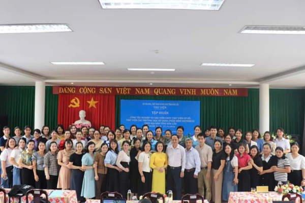 Thư viện tỉnh tập huấn công tác nghiệp vụ cho viên chức thư viện cơ sở