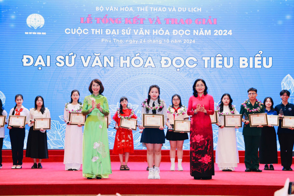 Lễ tổng kết và trao giải Cuộc thi Đại sứ văn hóa đọc năm 2024.