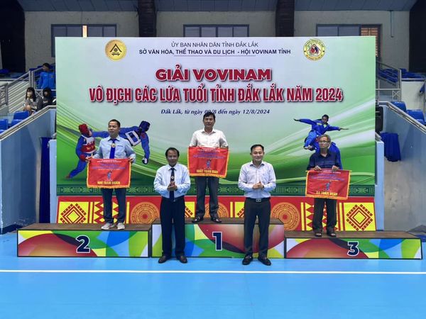 Bế mạc Giải Vovinam vô địch các lứa tuổi tỉnh Đắk Lắk năm 2024