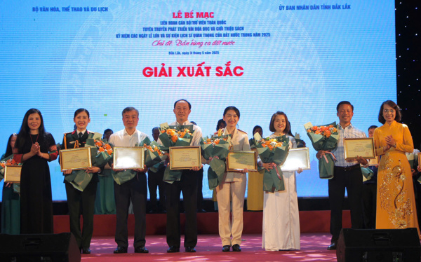 Thư viện tỉnh Đắk Lắk đạt giải xuất sắc tại Liên hoan Cán bộ Thư viện toàn quốc năm 2025
