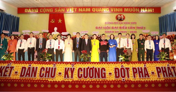 Đảng bộ xã Hòa Sơn tổ chức thành công Đại hội đại biểu Đảng bộ xã lần thứ I, nhiệm kỳ 2025 – 2030