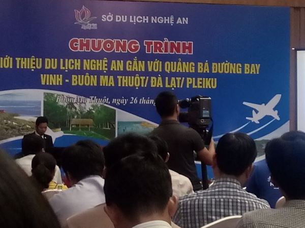 Roadshow giới thiệu du lịch Nghệ An gắn với quảng bá đường bay Vinh - Buôn Ma Thuột/Đà Lạt/Pleiku.