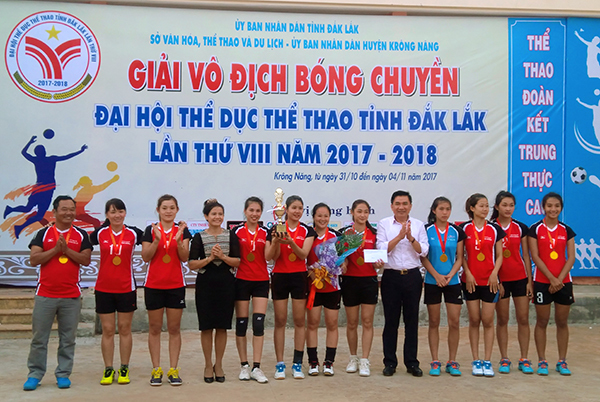 Bế mạc Giải vô địch bóng chuyền Đại hội thể dục thể thao toàn tỉnh lần thứ VIII 