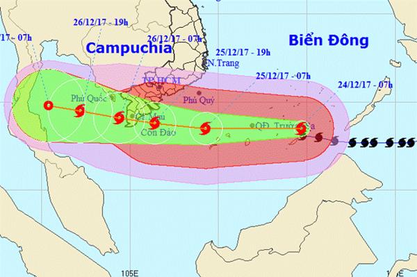 Yêu cầu triển khai ứng phó cơn bão Tembin