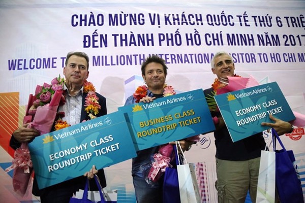 Thành phố Hồ Chí Minh đón vị khách du lịch quốc tế thứ 6 triệu