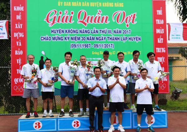 Giải Quần vợt huyện Krông Năng mở rộng lần thứ III năm 2017