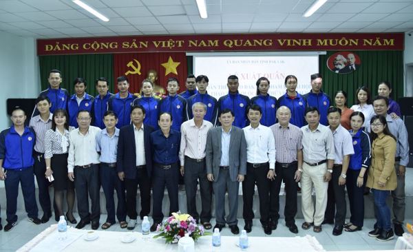 Lễ xuất quân của đoàn thể thao tỉnh Đắk Lắk tham gia thi đấu tại Đại hội Thể dục Thể thao toàn quốc lần thứ VIII năm 2018