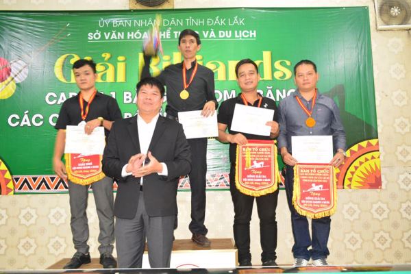 Bế mạc giải Vô địch Billiards các câu lạc bộ tỉnh Đắk Lắk năm 2018