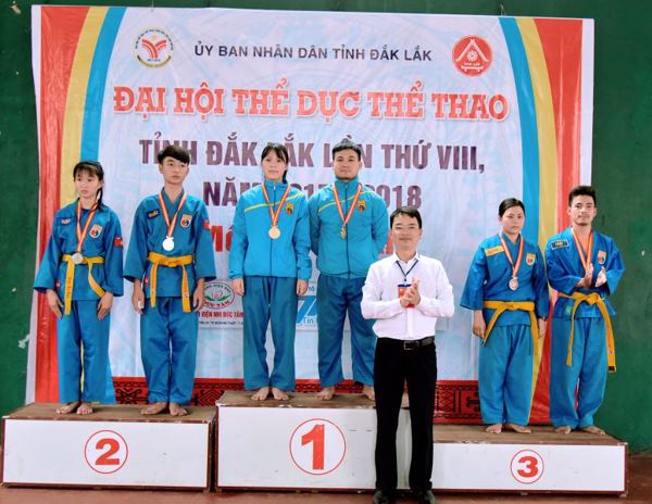 Đại hội Thể dục thể thao tỉnh lần thứ VIII, năm 2017-2018: Thị xã Buôn Hồ đoạt 5 huy chương Vàng trong ngày thi đấu chính thức