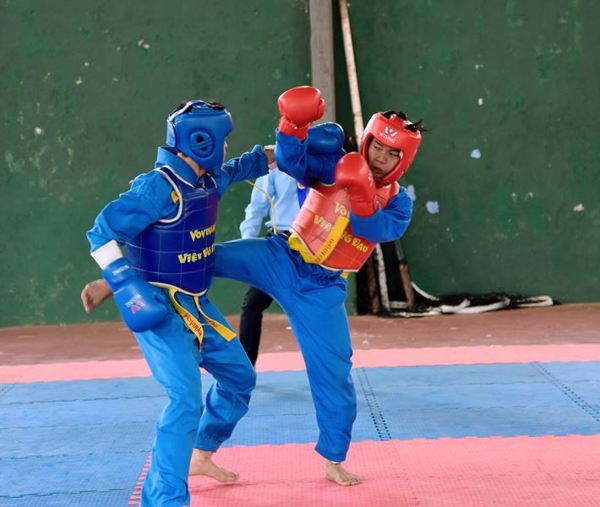 Đại hội Thể dục thể thao tỉnh lần thứ VIII, thúc nội dung Vovinam, Thị xã Buôn Hồ đoạt 8 Huy chương Vàng  