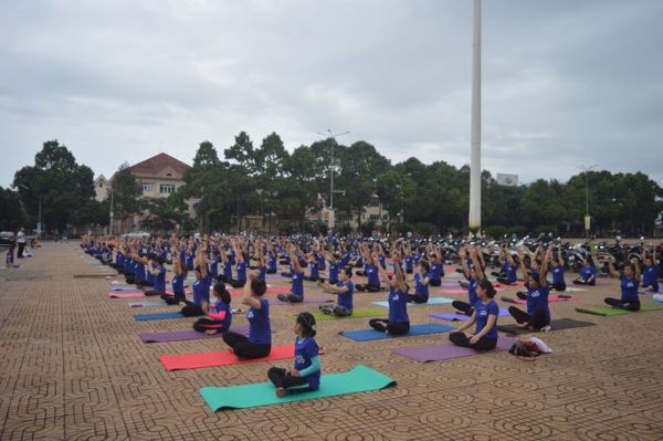 Đắk Lắk tổ chức các hoạt động hưởng ứng ngày Quốc tế Yoga lần thứ 4