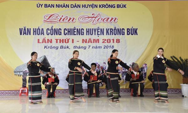 Liên hoan văn hóa Cồng chiêng huyện Krông Búk lần thứ I, năm 2018