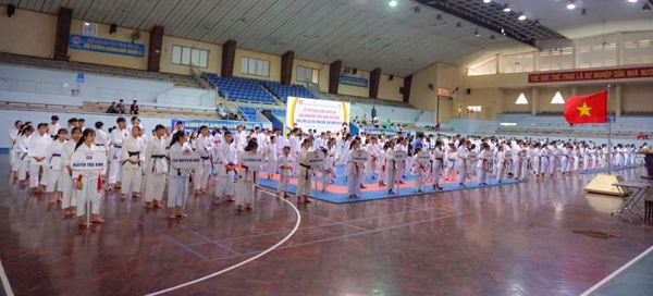 Hơn 300 vận động viên tham gia Giải Karatedo Thiếu niên, Nhi đồng các câu lạc bộ tỉnh Đắk Lắk năm 2019