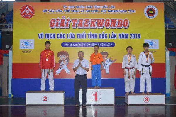 509 vận động viên tham dự giải Taekwondo vô địch  các lứa tuổi tỉnh Đắk Lắk năm 2019