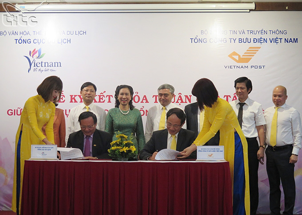 Ký kết hợp tác giữa  Tổng cục Du lịch và Tổng Công ty Bưu điện Việt Nam