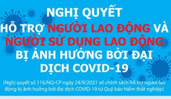 Người lao động và người sử dụng lao động bị ảnh hưởng dịch COVID-19 được hỗ trợ từ Quỹ bảo hiểm thất nghiệp