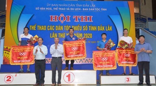 Krông Búk đoạt giải Nhất toàn đoàn Hội thi thể thao các dân tộc thiểu số tỉnh 2020