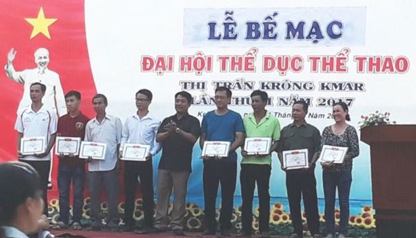 Bế mạc Đại hội TDTT thị trấn Krông Kmar lần thứ II năm 2017