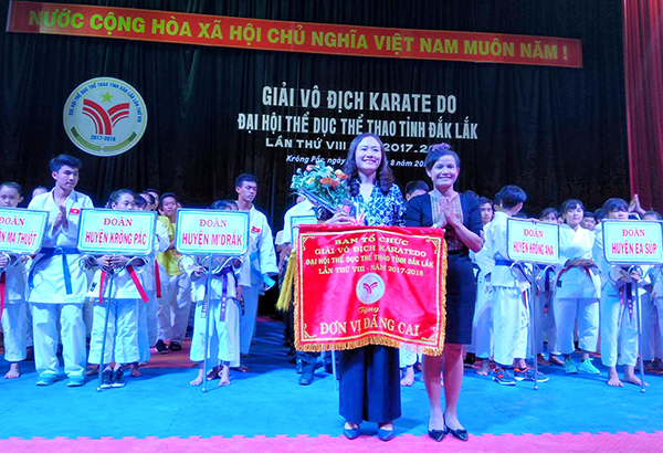 Khai mạc giải Vô địch Karatedo Đại hội Thể dục Thể thao tỉnh Đắk Lắk lần thứ VIII, năm 2017 - 2018