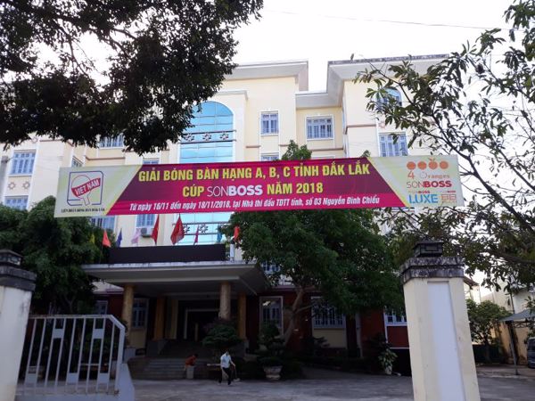 Đắk Lắk đã sẵn sàng cho giải Bóng bàn hạng A, B, C cúp SONBOSS năm 2018
