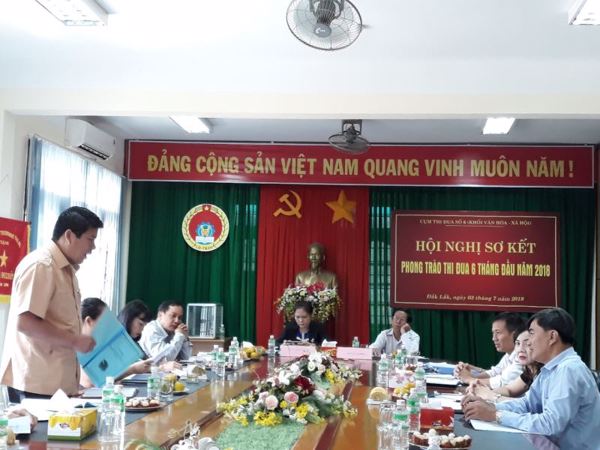 Cụm Thi đua số 6 (Văn hoá - Xã hội) sơ kết công tác thi đua 6 tháng đầu năm