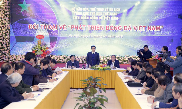Đối thoại phát triển bóng đá Việt Nam, Phó Thủ tướng Vũ Đức Đam:Tất cả các đơn vị liên quan ở đây đều phải trả lời!