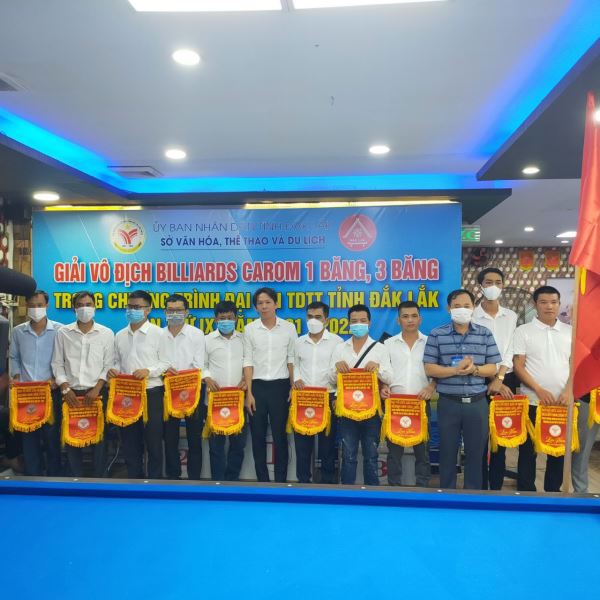 Giải vô địch Billiards  Đại hội TDTT tỉnh Đắk Lắk lần thứ IX, năm 2021-2022