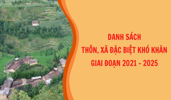 Danh sách thôn đặc biệt khó khăn thuộc vùng đồng bào dân tộc thiểu số và miền núi tỉnh Đắk Lắk giai đoạn 2021 - 2025