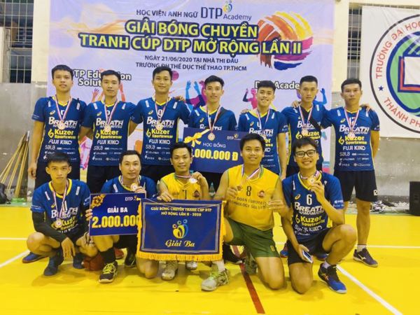 Câu lạc bộ bóng chuyền Tuổi trẻ và đam mê đoạt Huy chương Đồng tại Giải bóng chuyền tranh Cúp DTP mở rộng