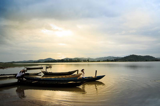 Hồ tọa lạc trên địa bàn huyện Lắk, tỉnh Đắk Lắk. Ảnh: Le Hong Quan. 