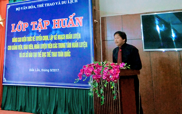 PGS-TS Bùi Quang Hải, Phó vụ Trưởng vụ Đào tạo, Phát biểu khai giảng lớp tập huấn