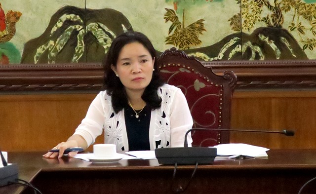 Thứ trưởng Bộ VHTTDL Trịnh Thị Thủy tại buổi làm việc