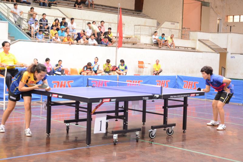 Trận chung kết nội dung nữ giữa hai tay vợt Phan Hoàng Tường Giang và Nguyễn Thị Nga