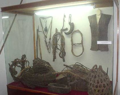 Dụng cụ săn bắt, thuần dưỡng voi rừng được Bảo tàng sưu tập, giới thiệu khá đầy đủ