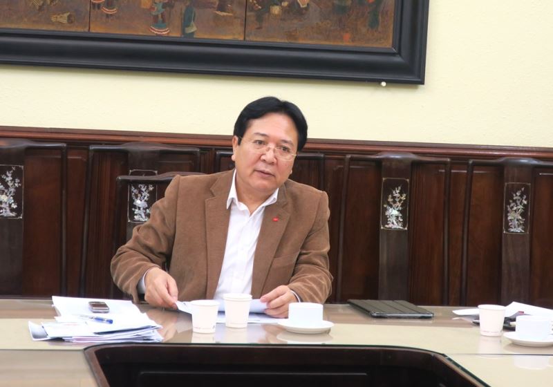 Thứ trưởng Bộ VHTTDL Vương Duy Biên chủ trì cuộc họp. Ảnh: Gia Linh