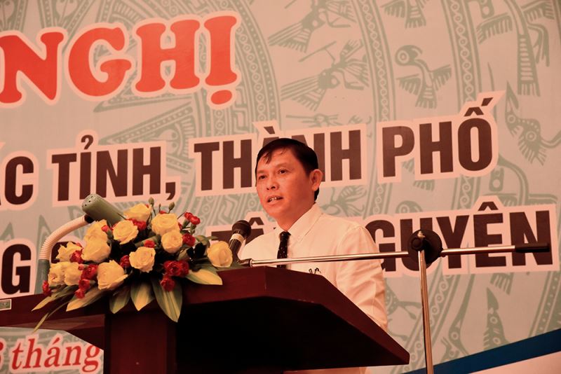 Ông Nguyễn Tuấn Hà, Phó Chủ tịch UBND tỉnh Đắk Lắk phát biểu tại hội nghị