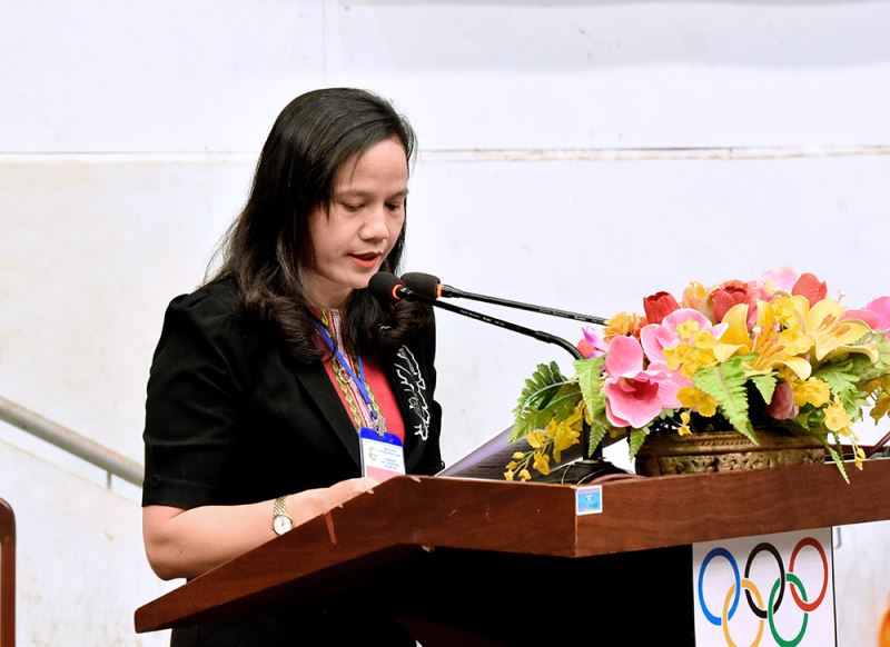 Giám đốc Sở VHTTDL Đắk Lắk H'Lim Niê phát biểu khai mạc giải