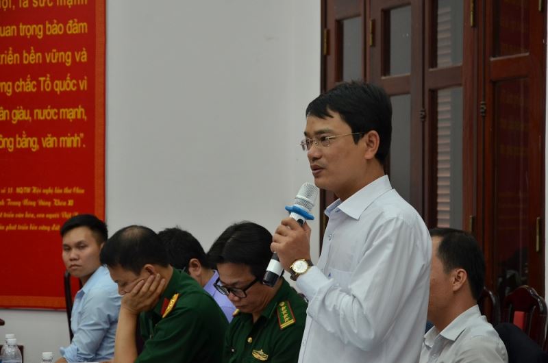Ông Đặng Gia Duẩn - Phó Giám đốc Sở VHTTDL Đắk Lắk phát biểu ý kiến tại Hội nghị.