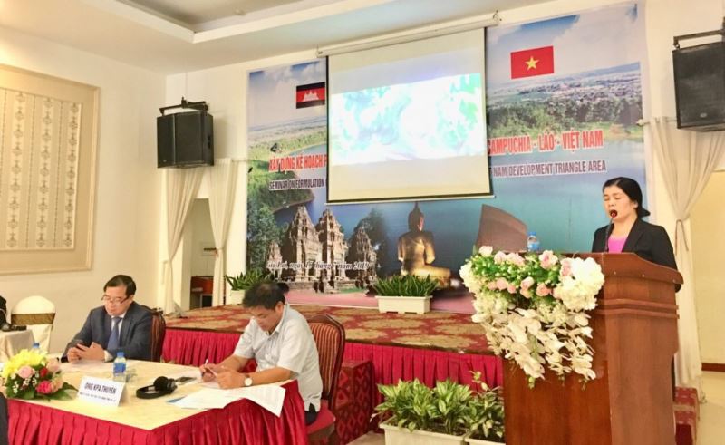 Phó Giám đốc Sở VHTTDL tỉnh Đắk Lắk Nguyễn Thụy Phương Hiếu phát biểu tại Hội thảo