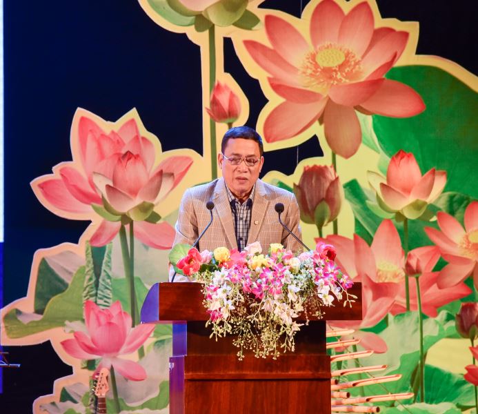 Phó Chủ tịch UBND tỉnh Võ Văn Cảnh phát biểu khai mạc