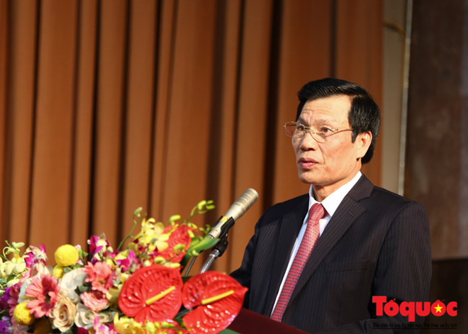 Bộ trưởng Nguyễn Ngọc Thiện phát biểu tại diễn đàn. Ảnh: Nam Nguyễn