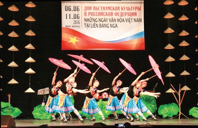 Chương trình biểu diễn nghệ thuật trong khuôn khổ Những ngày Văn hoá Việt Nam tại Liên bang Nga. Ảnh | ICD