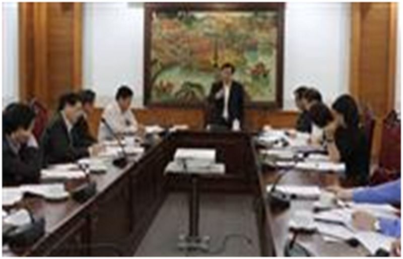 Bộ trưởng Nguyễn Ngọc Thiện phát biểu chỉ đạo tại phiên họp