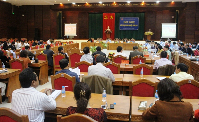 Quang cảnh Hội nghị đối thoại doanh nghiệp năm 2017 của tỉnh Đắk Lắk