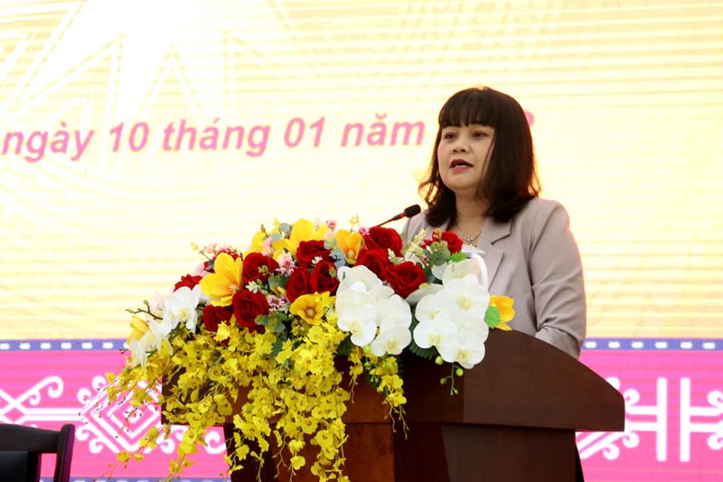 Phó Chủ tịch UBND tỉnh H’Yim Kđoh phát biểu chỉ đạo Hội nghị.
